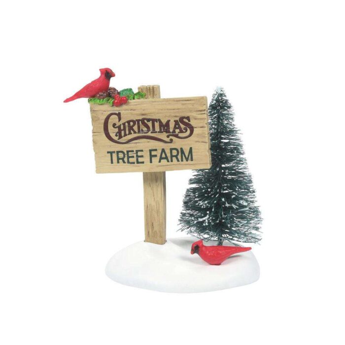 Dept 56 Village Cardinal Christmas Sign