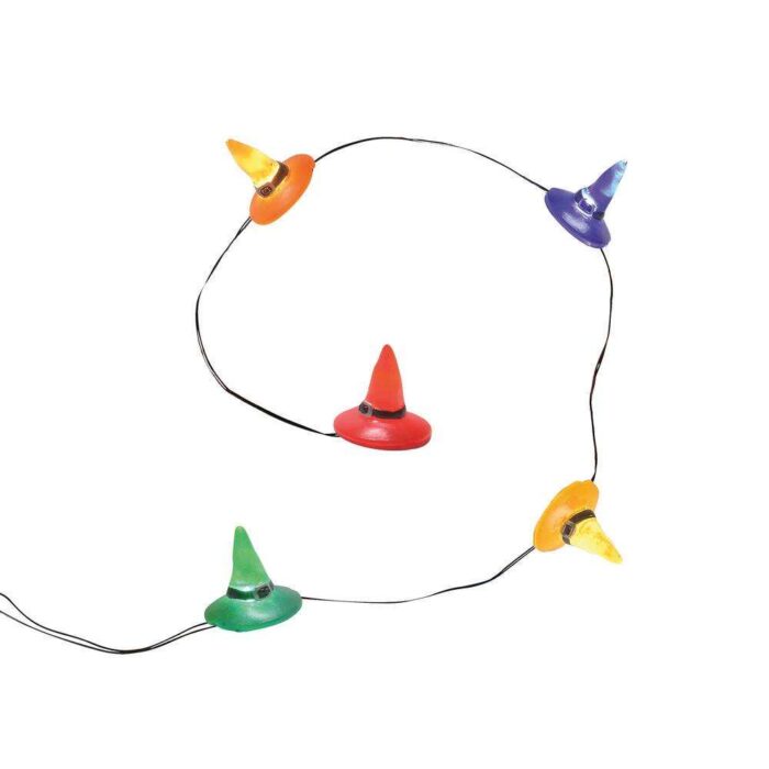 Dept 56 Halloween Village Lit Witch Hat String of Lights