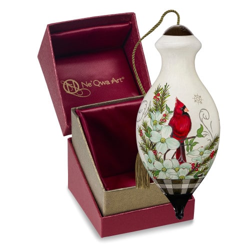 Regal Winter Cardinal Ne’Qwa Art® Ornament - Christmas