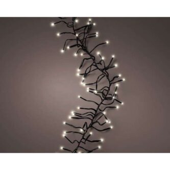 LED 448 Cluster Lights Twinkle Effect Warm White Green Cord