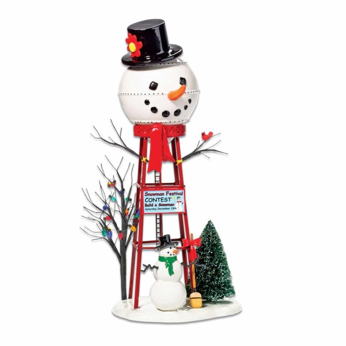 Dept 56 Village Snowman Watertower