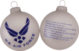 United States Air Force Logo and Hymn Ornament