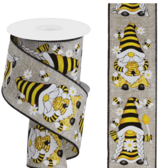 Buzzy Bee Gnome Ribbon