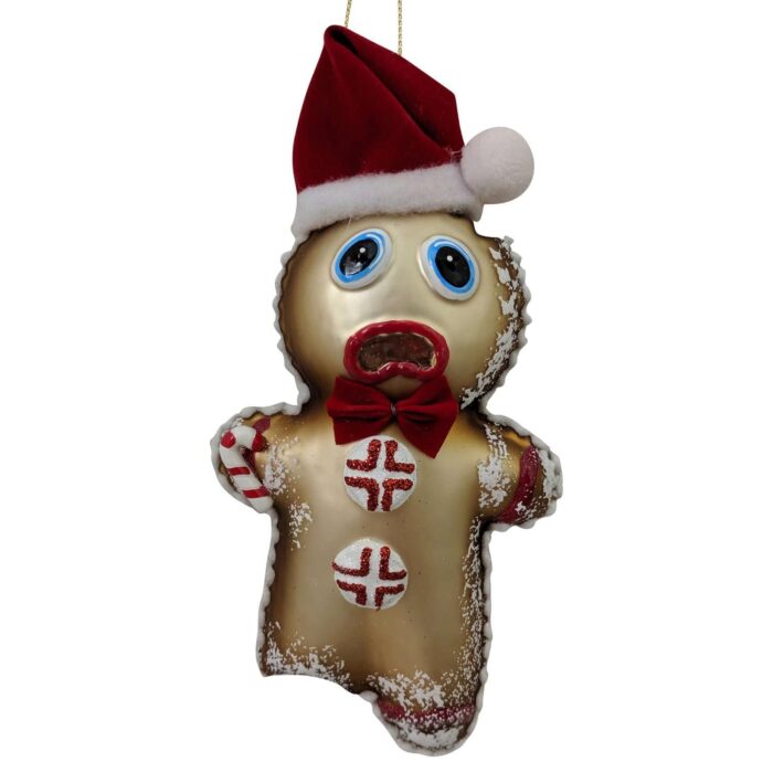 oh No Gingerbread Man with Santa Hat