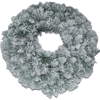 LED Snowy Mixed Pine Wreaths or Swags by St. Nicks™️