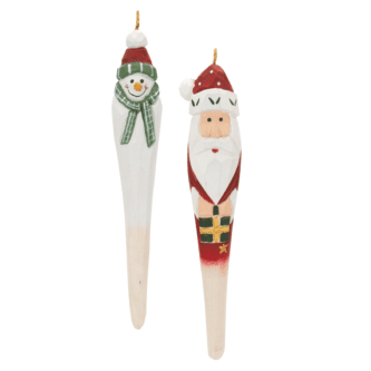 Santa or Snowman Drop Ornaments