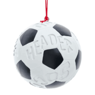 Etched Soccer Ball Ornament