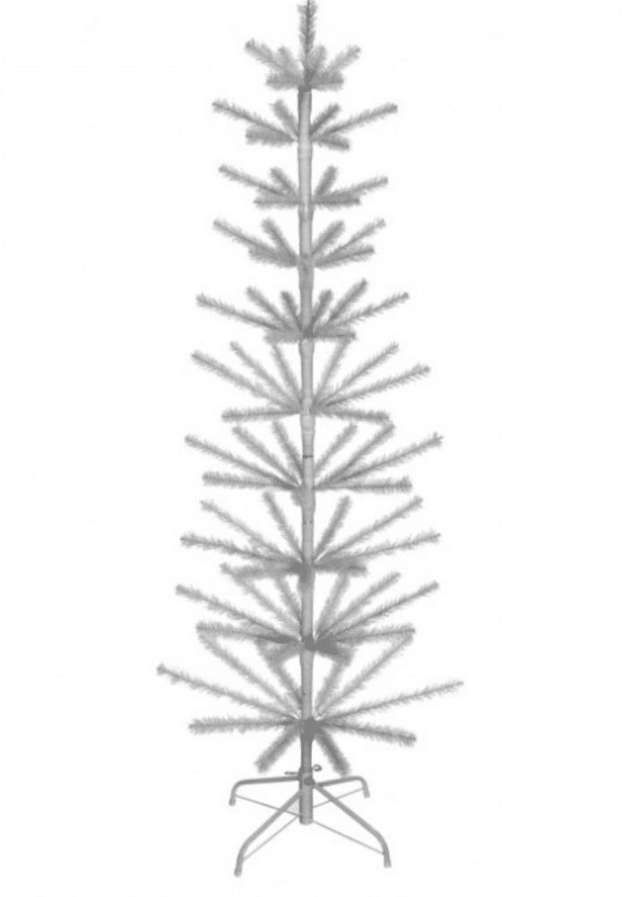 Feather Bristle Tree Green or White