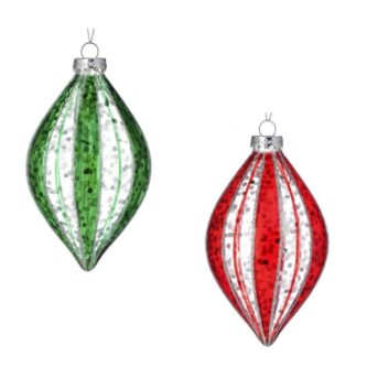 Striped Finial Ornaments