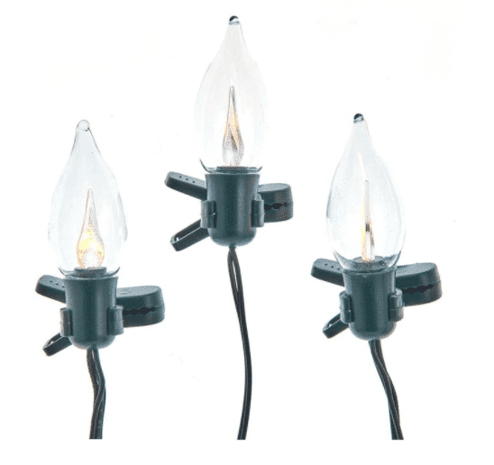 Flicker Flame Led Light Set with Clips