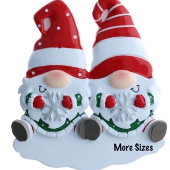 Gnome Snowflake Ornament Personalized