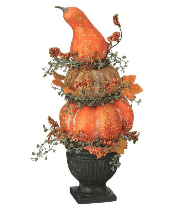 outdoor pumpkin stack