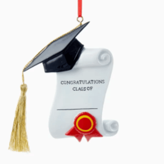 Graduation Cap and Diploma Ornament