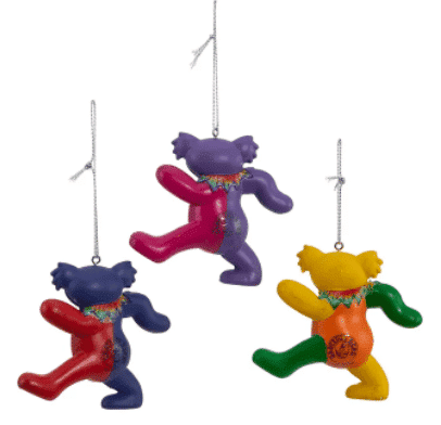 Back Grateful Dead™ Dancing Bear Ornaments