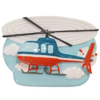 Helicopter Ornament Personalized
