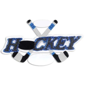 Hockey Sticks Ornament Personalized