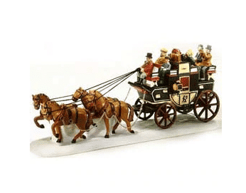 Holiday Coach Dept 56 Rare Retired Dickens Village Pre owned