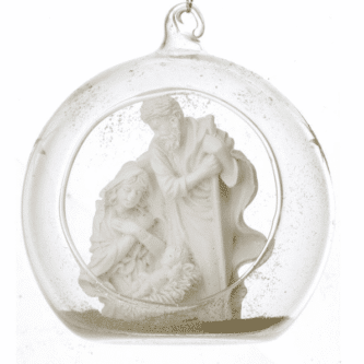 Holy Family Window Ball Ornament