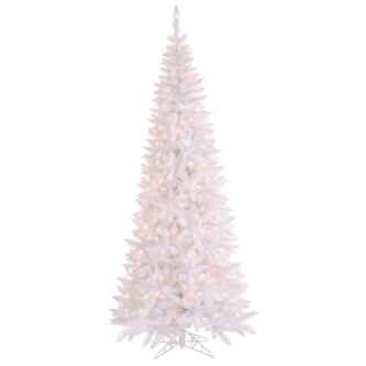 White Fir Slim Pre-Lit Christmas Tree