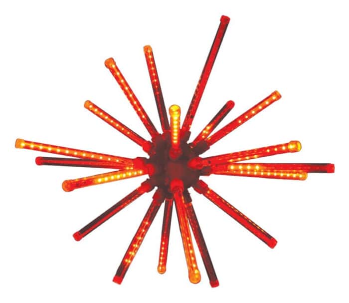 Led Meteor Burst 20 Inch Red