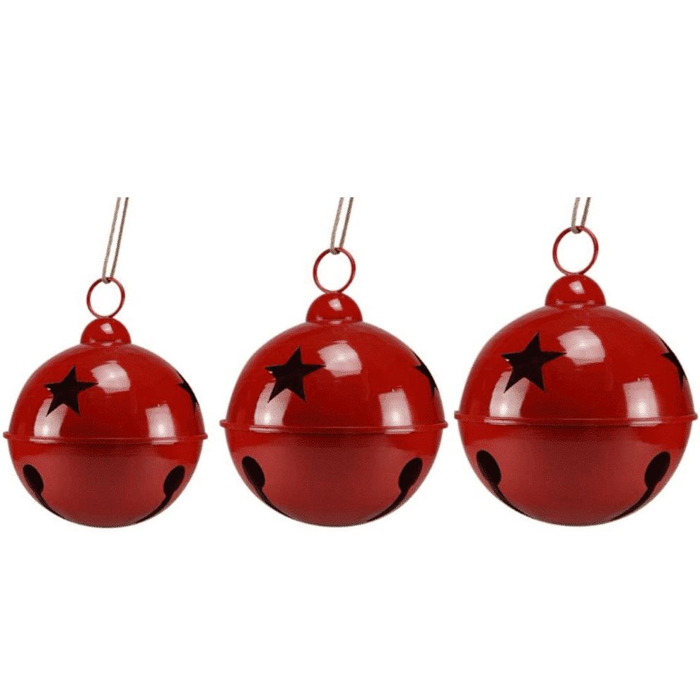 Red Oversized Jingle Bells Set -