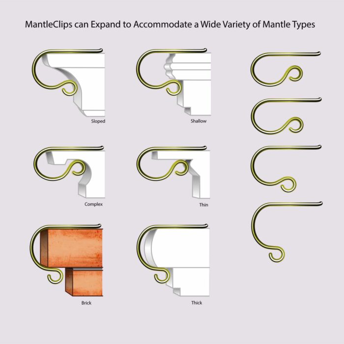 The Original MantleClip® for Stockings and Decorations