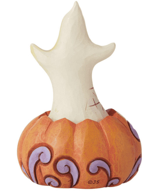 Mini Ghost in Pumpkin by Jim Shore Back