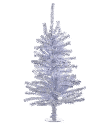 Mini Silver Tinsel Tree