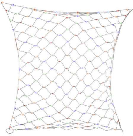 Dual Color LED Net-Style Light Set Warm White and Multi-Color