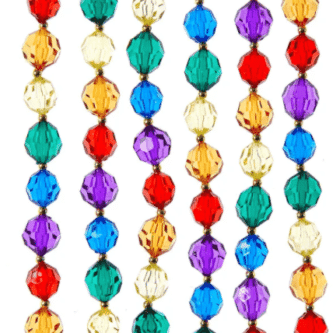 Multicolor Jeweled Bead Garland