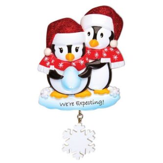 We're Expecting Penguins Ornament