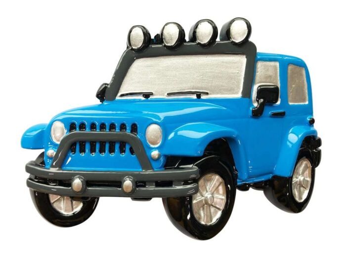 Jeep 4X4 Christmas Ornament Personalized