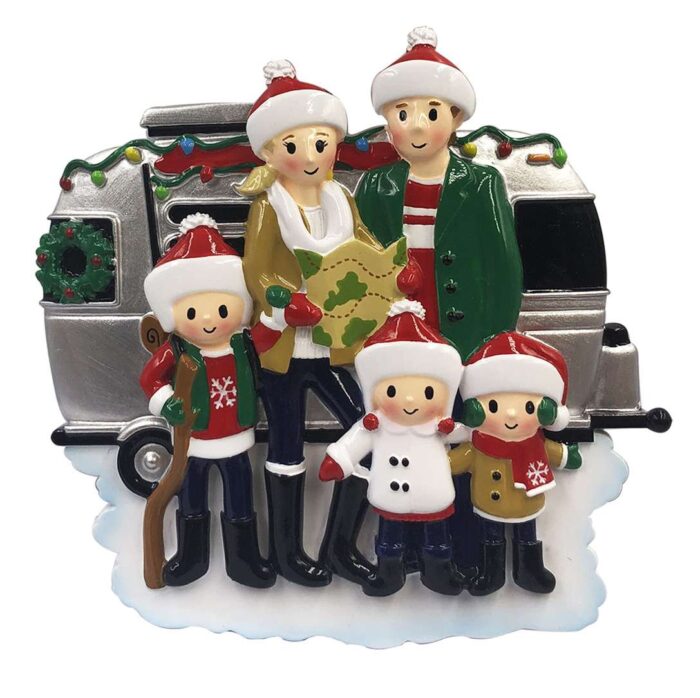 Camper Family Road Trip Personalized Christmas Ornament Click for More Sizes