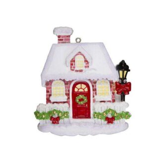 Red Brick House Personalized Ornament