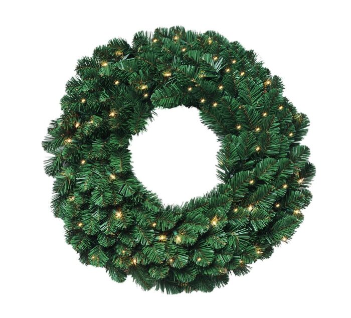 Deluxe Oregon Fir Wreath Pre-Lit or Unlit