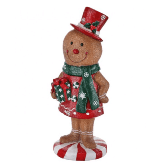 Peppermint Candy Gingerbread People Outdoor Decor