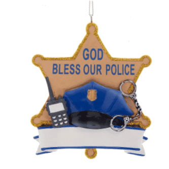 Police Badge and Hat Ornament