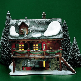 Dept. 56 Rare Retired North Pole Santa's Woodworks Pre-Owned