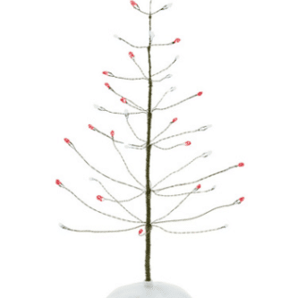 Department 56 Red & White Twinkle Brite Tree