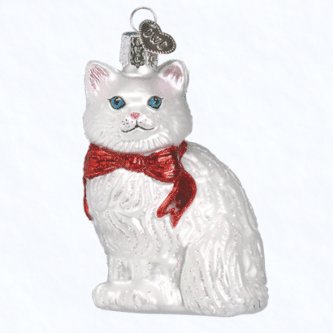 Old World Christmas Princess Kitty Blown Glass Ornament