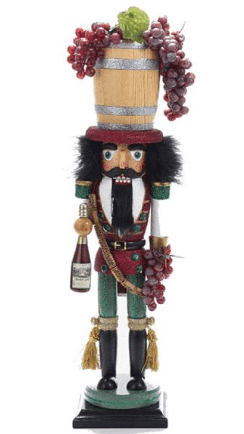 Hollywood™ Wine Barrel Hat Nutcracker