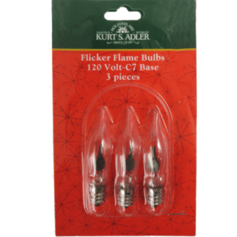 Flicker Flame Bulbs C7 Set of Three