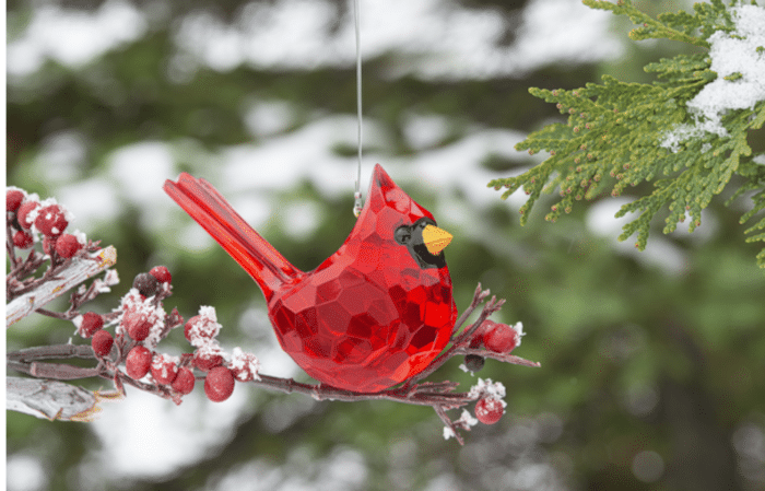 Elegant Cardinal Ornament