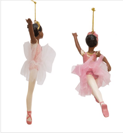 African American Ballerina Ornament