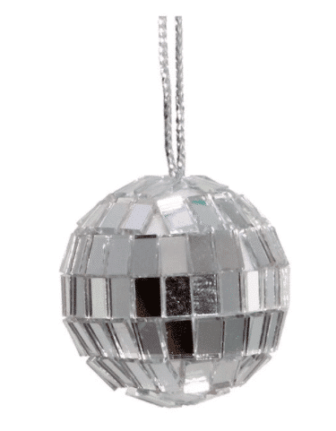 Petite Treasures Mirrored Disco Ball Glass Ornaments