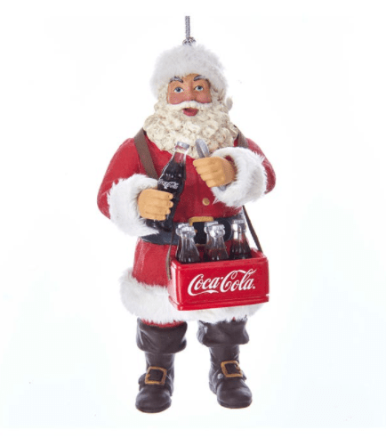 Coca cola® Santa Opening Coke Bottle Ornament