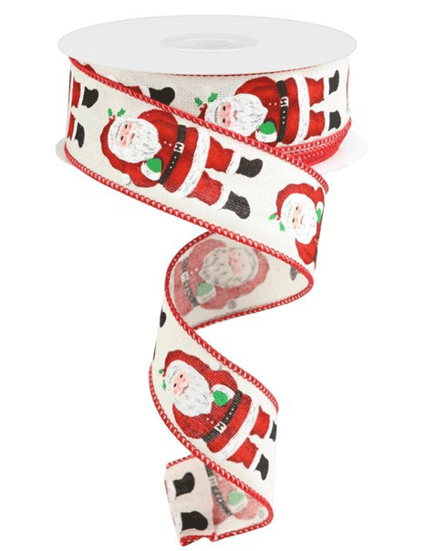 Standing Santa Ribbon - Christmas Store