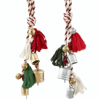 Tassel Bells in Gold or Silver Door Hanger
