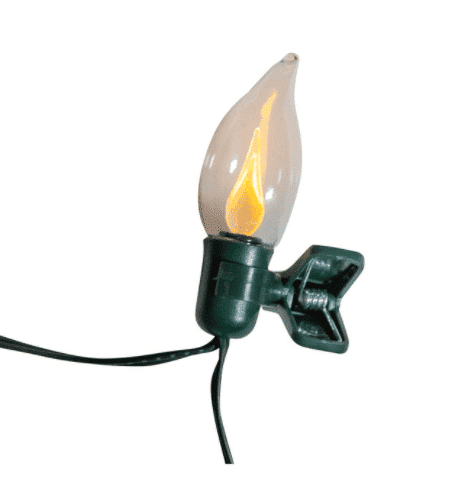 Flicker Flame Led Light Set with Clips