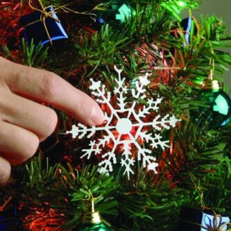 Christmas Tree Lights On/Off Touch Control Snowflake